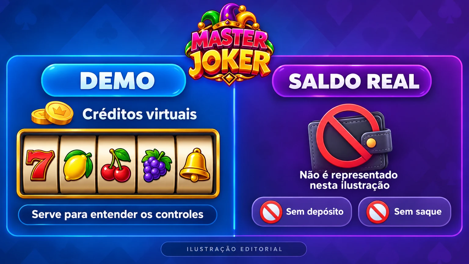 Comparação entre crédito virtual e saldo real
